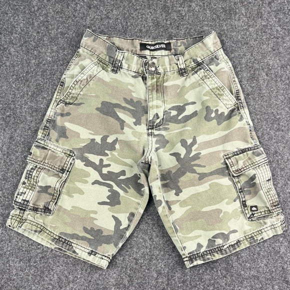 Quiksilver Other - Quiksilver Boys Camo Cargo Shorts Green Size 24 40AS5045-99